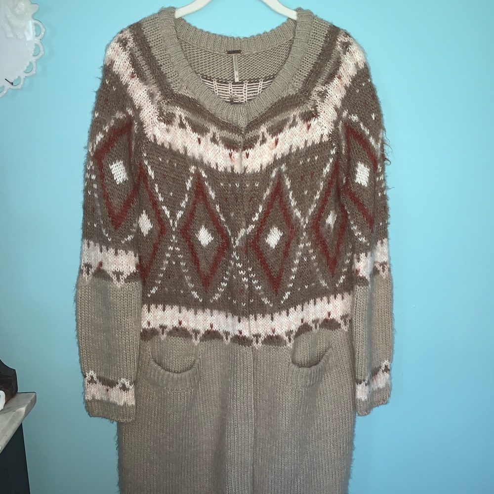 Free People long sweater cardigan/coat
